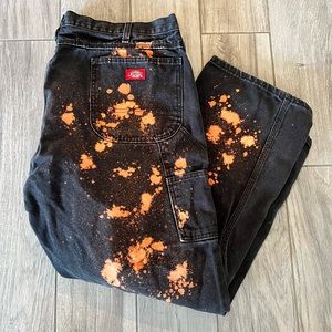 Bleached Dickies carpenter jeans